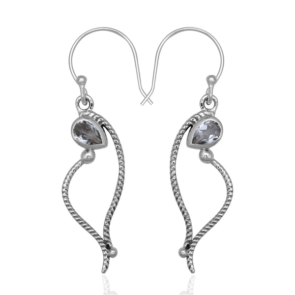 925 Sterling Silver Garnet Earrings