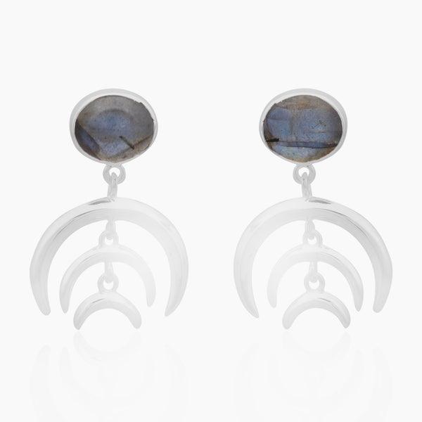 925 Sterling Silver Labradorite Earrings