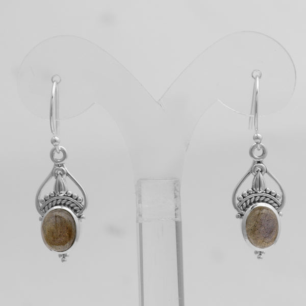 925 Silver Labradorite Earrings