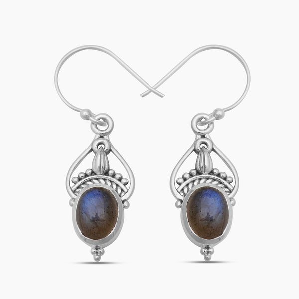 925 Silver Labradorite Earrings
