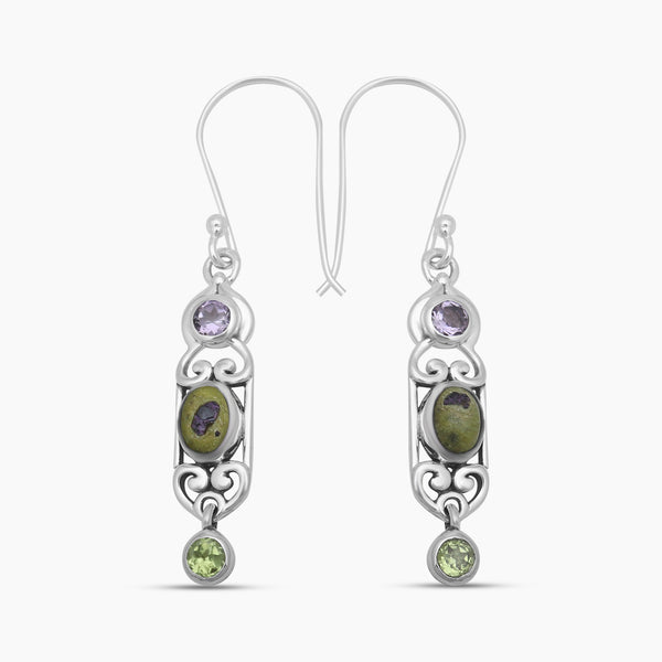 Tasmanian Serpentine Silver Jewelry Sets