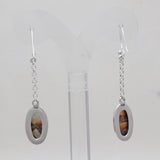 Turquoise Spiny Oyster Silver Earrings