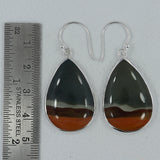 925 Silver Polychrome Jasper Earrings