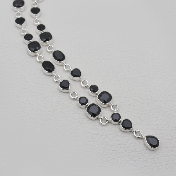 925 Sterling Silver Black Onyx Necklaces