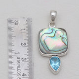 Abalone Shell Silver Pendants