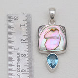 Abalone Shell Silver Pendants