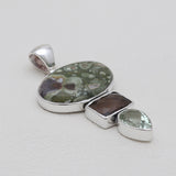 925 Silver Rainforest Jasper Pendants