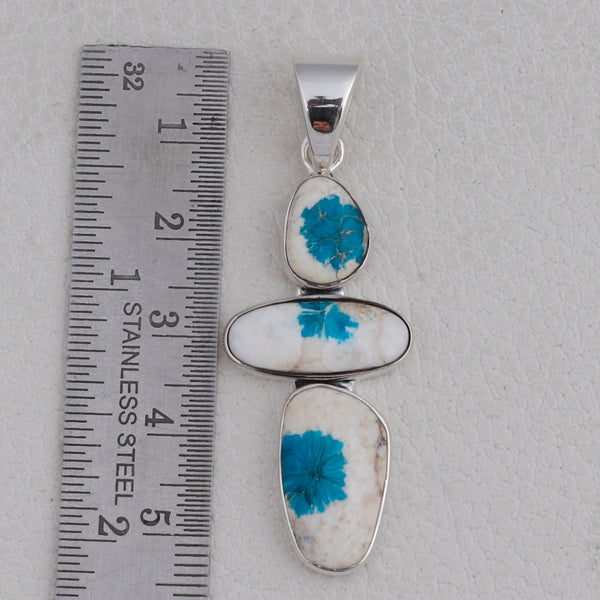 925 Sterling Silver Cavansite Pendants