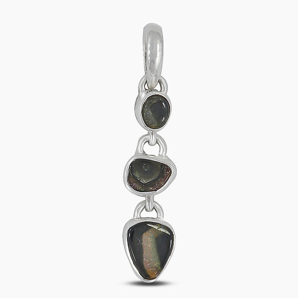 925 Silver Natural Tourmaline Pendants
