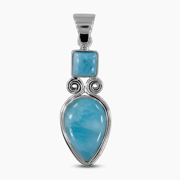 925 Sterling Silver Larimar Pendants