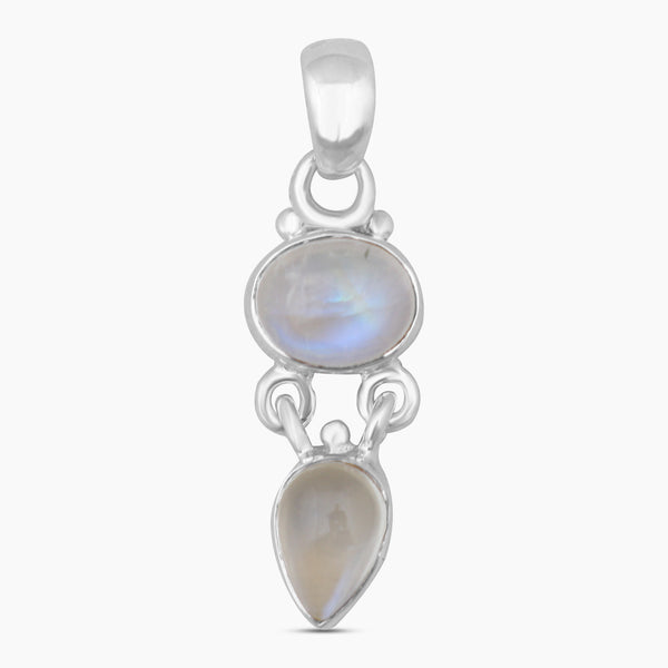 Rainbow Moonstone Silver Pendants
