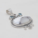 Dendritic Opal Silver Pendants