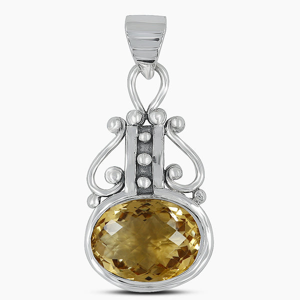 925 Sterling Silver Citrine Pendants