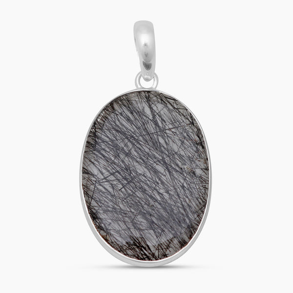 Tourmalated Quartz Silver Pendants