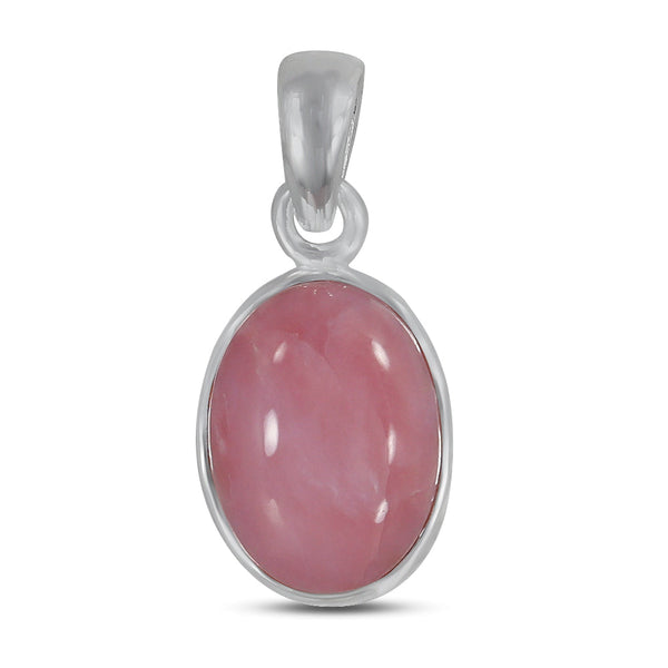 Peruvian Pink Opal Silver Pendants