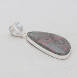 Pink Rhodonite Silver Pendants