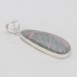 Pink Rhodonite Silver Pendants