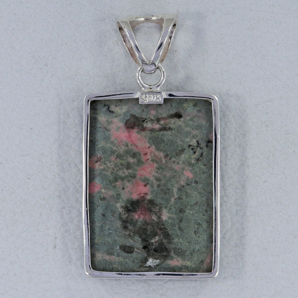 Pink Rhodonite Silver Pendants