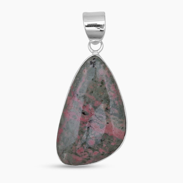 Pink Rhodonite Silver Pendants