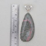 Pink Rhodonite Silver Pendants