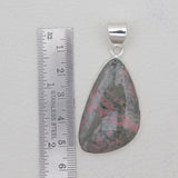 Pink Rhodonite Silver Pendants