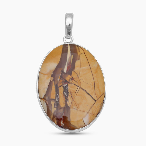 Brecciated Mookaite Silver Pendants