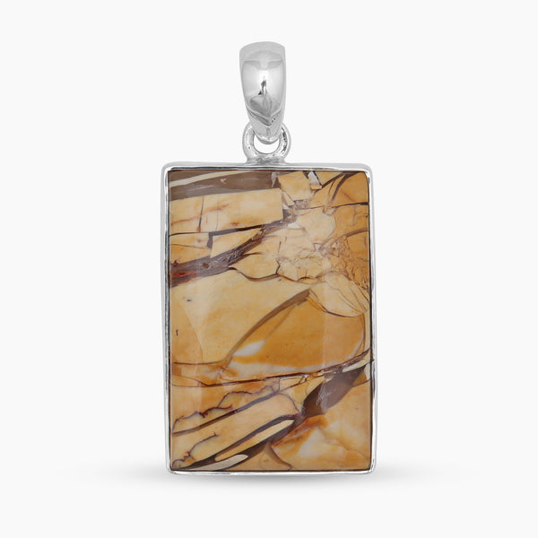 Brecciated Mookaite Silver Pendants