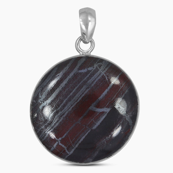 Hematite Gemstone Silver Pendants