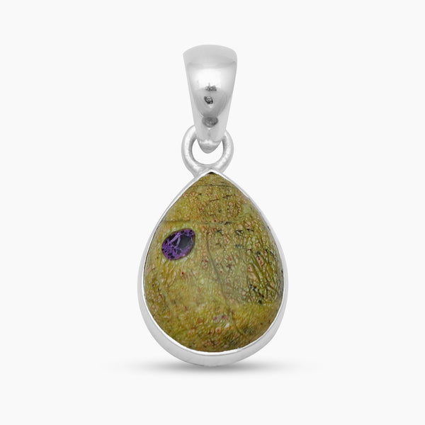 Tasmanian Serpentine Silver Pendants