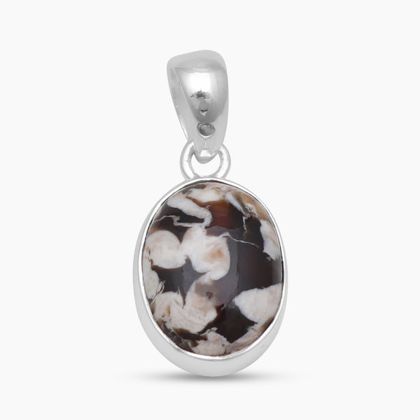 Peanut Wood Jasper Silver Pendants