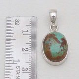Boulder Turquoise Silver Pendants
