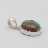 Boulder Turquoise Silver Pendants