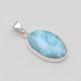 925 Sterling Silver Larimar Pendants