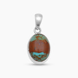 Boulder Turquoise Silver Pendants