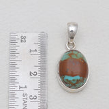 Boulder Turquoise Silver Pendants