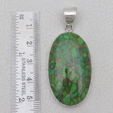 Green Copper Turquoise Silver Pendants