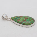 Green Copper Turquoise Silver Plain Pendants