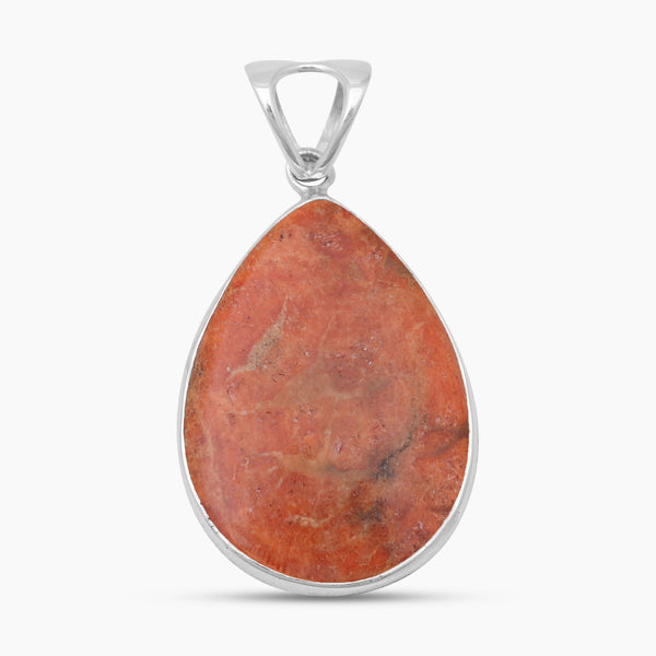 925 Sterling Silver Sponge Coral Pendants
