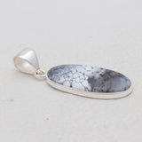 925 Sterling Silver Dendritic Opal Pendants