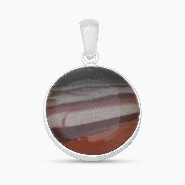Polychrome Jasper Silver Pendants
