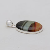 Polychrome Jasper Silver Pendants