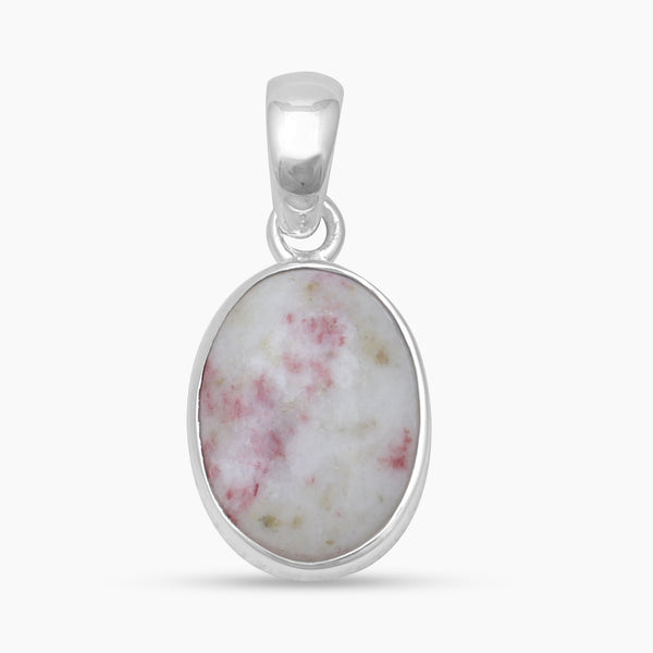 925 Sterling Silver Pink Thulite Pendants
