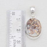 Raw Astrophyllite Silver Pendants