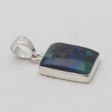 925 Sterling Silver Azurite Malachite Pendants