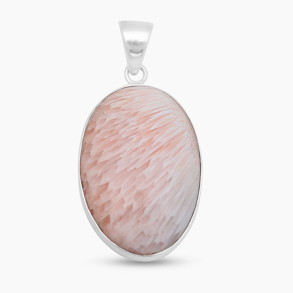 925 Sterling Silver Scolecite Pendants