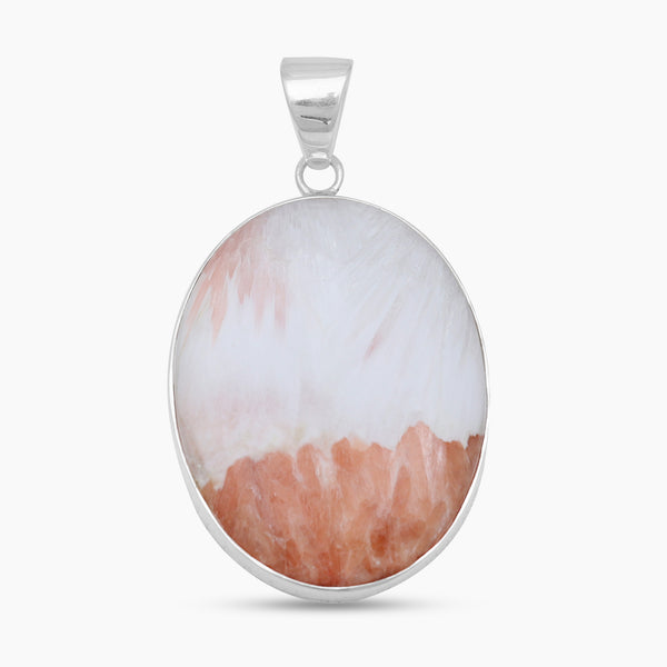 925 Sterling Silver Scolecite Pendants