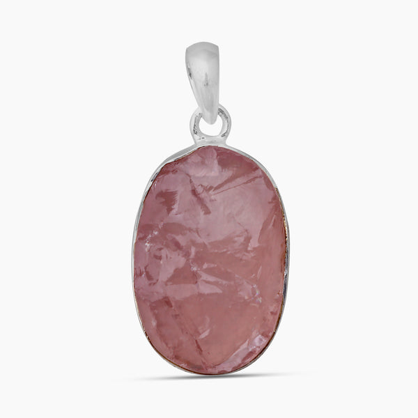 925 Sterling Silver Rose Quartz Pendants