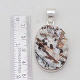 Natural Astrophyllite Silver Pendants