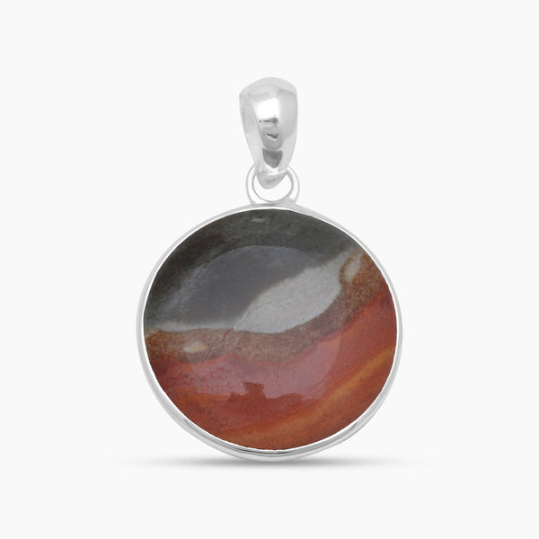 925 Silver Polychrome Jasper Pendants
