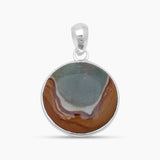 925 Silver Polychrome Jasper Pendants